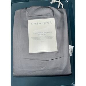 New Casaluna Temperature Balancing Sheet Set Full Size, Metal Gray‎ 300 TC